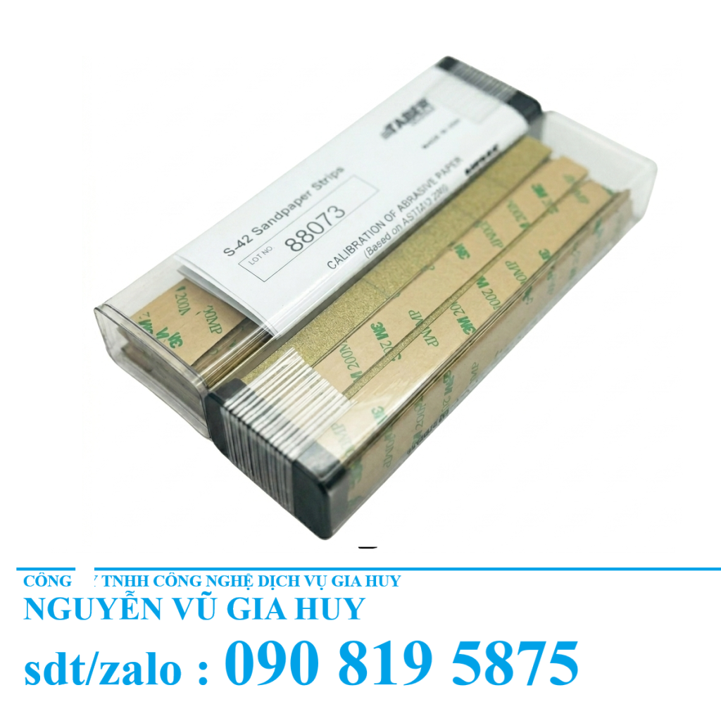 Giấy nhám mài mòn Taber S-42 - Vật tư tiêu hao chuyên dụng máy kiểm tra