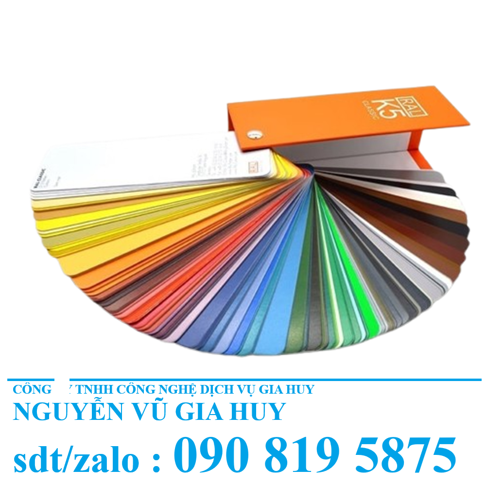 Quạt màu RAL K5: Quạt màu cung cấp màu chuẩn cho ngành sơn