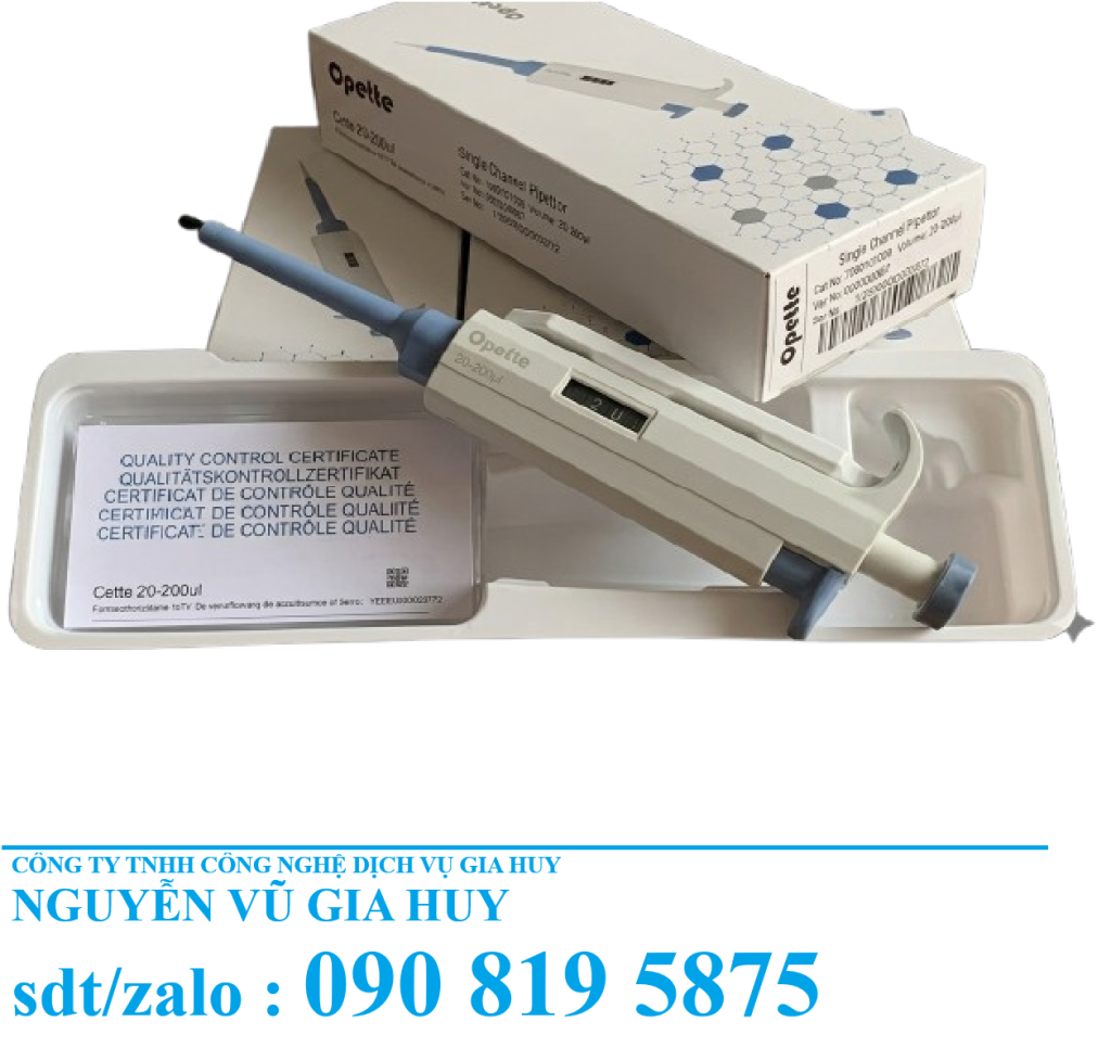 Micropipet Tự Động 1 Kênh - Dải Đo 0.1-1000µl | Chính Hãng Trung Quốc